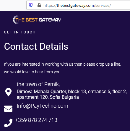 The BestGateway powered by PayTechno in Bulgaria