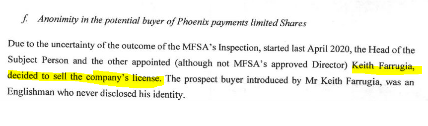 Maltese Paytah wanted to sell its MFSA license