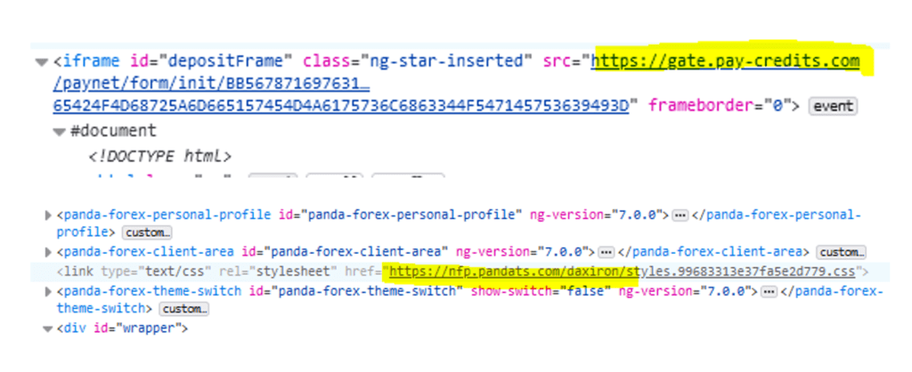 Daxiron broker scam facilitated by PandaTS and Pay Credits