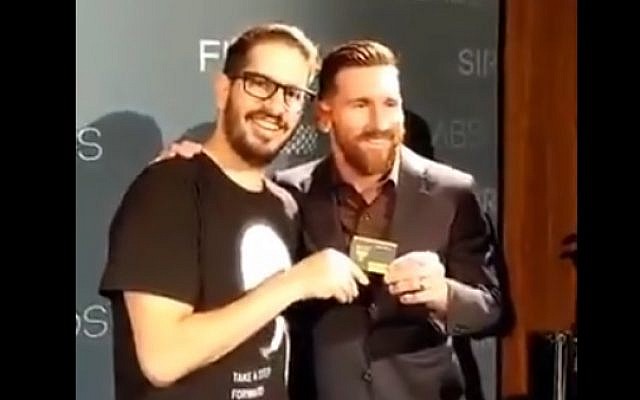 Moshe Hogeg and Lionel Messi