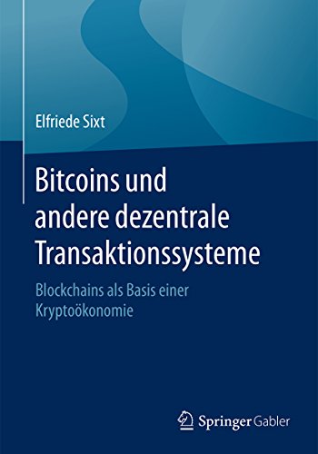 Elfriede Sixt book on Bitcoins and cryptocurrencies