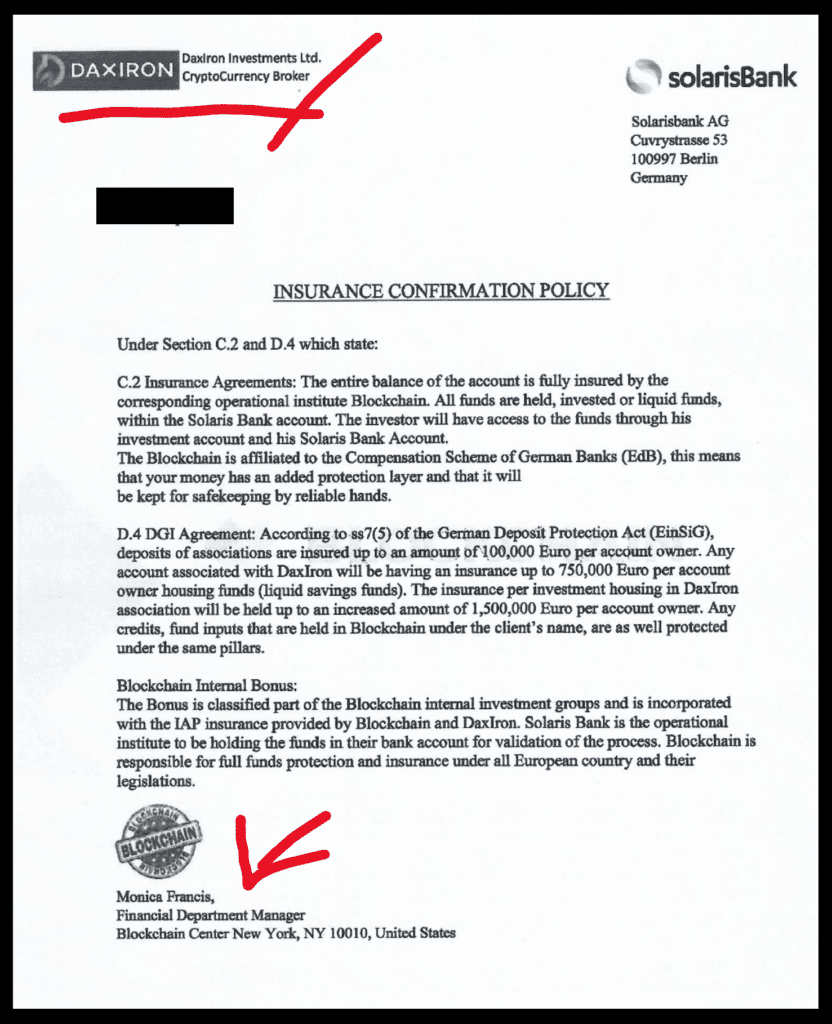 German Solaris Bank evidently facilitated the DaxIron broker scam